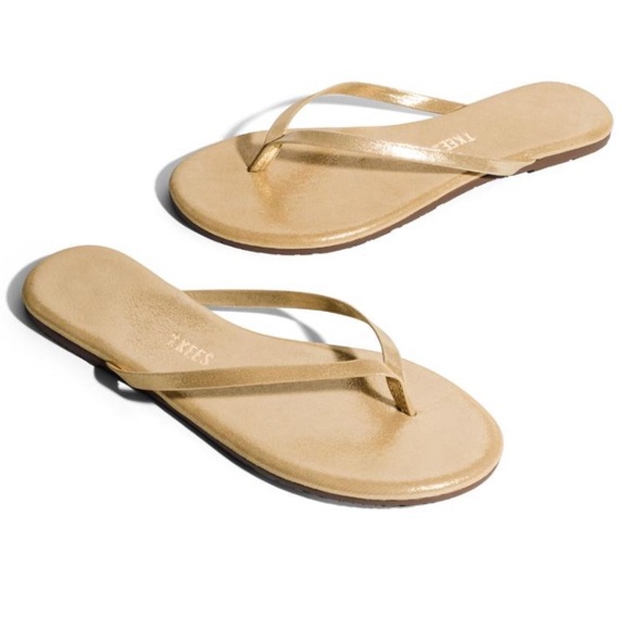 TKEES Shoes - Tkees “Glitters” Metallic Shimmer Flip Flops